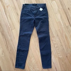 JBrand dark grey skinny cords